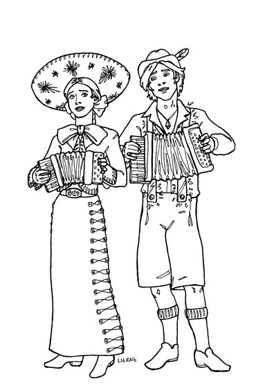 A male and female Accordion Thief.