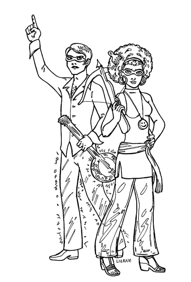 A male and female Disco Bandit.